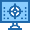 targeting two color icon