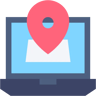 ubicación plano icono