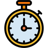stopwatch warna linear ikon