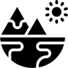 landscape filled icon