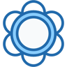 fiore two-color icona