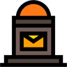 mailbox lineal color icon
