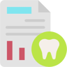 dental report flat icon