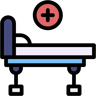 Krankenhausbett lineal farbe Icon