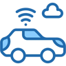 wireless car two color icon