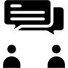 محادثة مملوءة أيقونة