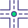 路口 扁平 图标