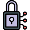 security lineal color icon