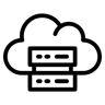 云存储 线条 图标