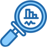 data visualization two color icon