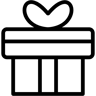 礼物 线条 图标