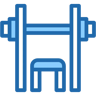 weightlifting two-color icon