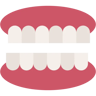 dentadura postiza flat icono