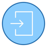 exit two-color icon