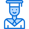 graduate two-color icon
