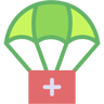 parachute flat icon