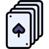 playing cards lineal color icon