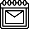 calendrier ligne icône