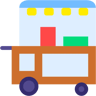 餐车 flat 图标