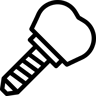 dental implant line icon
