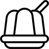 gelatina line icono