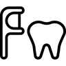 dental floss line icon