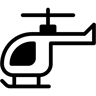 helicopter duotone icon