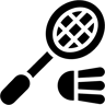 badminton filled icon