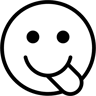 happy face line icon