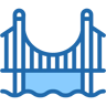 ponte two-color icona