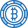 биткойн two-color иконка