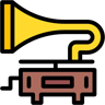 phonograph lineal color icon