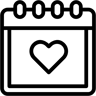 calendário line ícone