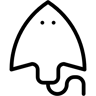 黄貂鱼 线条 图标