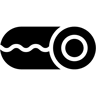卷 填充 图标
