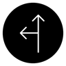 directional arrows filled icon