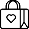 购物袋 线条 图标