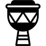 african drum duotone icon