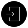 出口 填充 图标