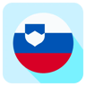 Slovenya düz simge