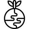earth line icon