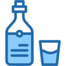 Flasche zwei farben Icon