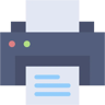Drucker flach Icon