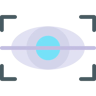 ojo plano icono