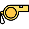 whistle lineal color icon