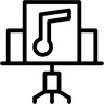 presentation line icon