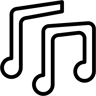 音乐 线条 图标