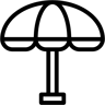 зонтик линия иконка