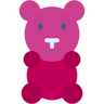 teddy bear flat icon