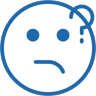 verwirrt zwei farben Icon